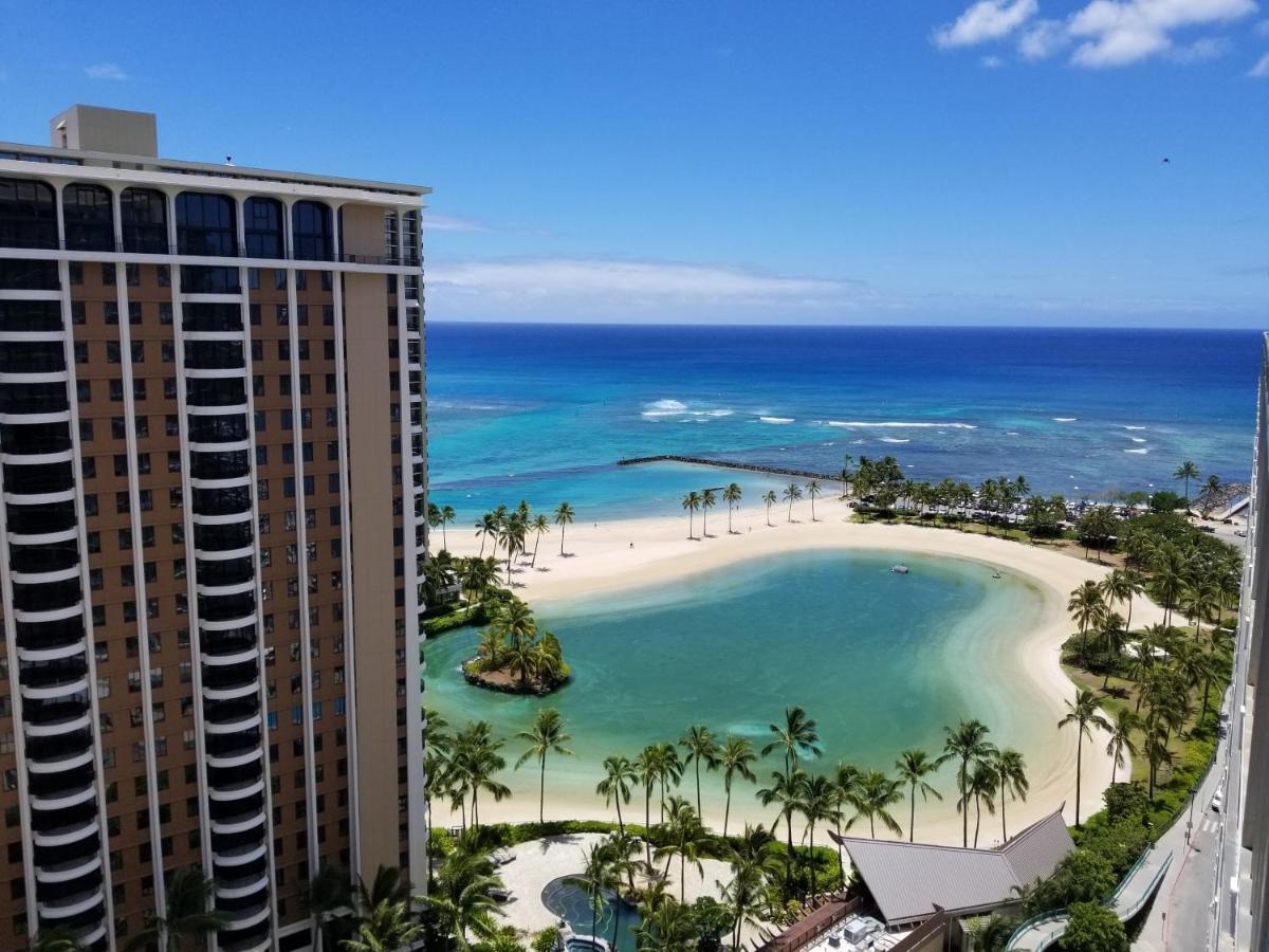 Ilikai Tower One Bedroom Lagoon View Waikiki Condos With Lanai & Free Wifi Honolulu Chambre photo