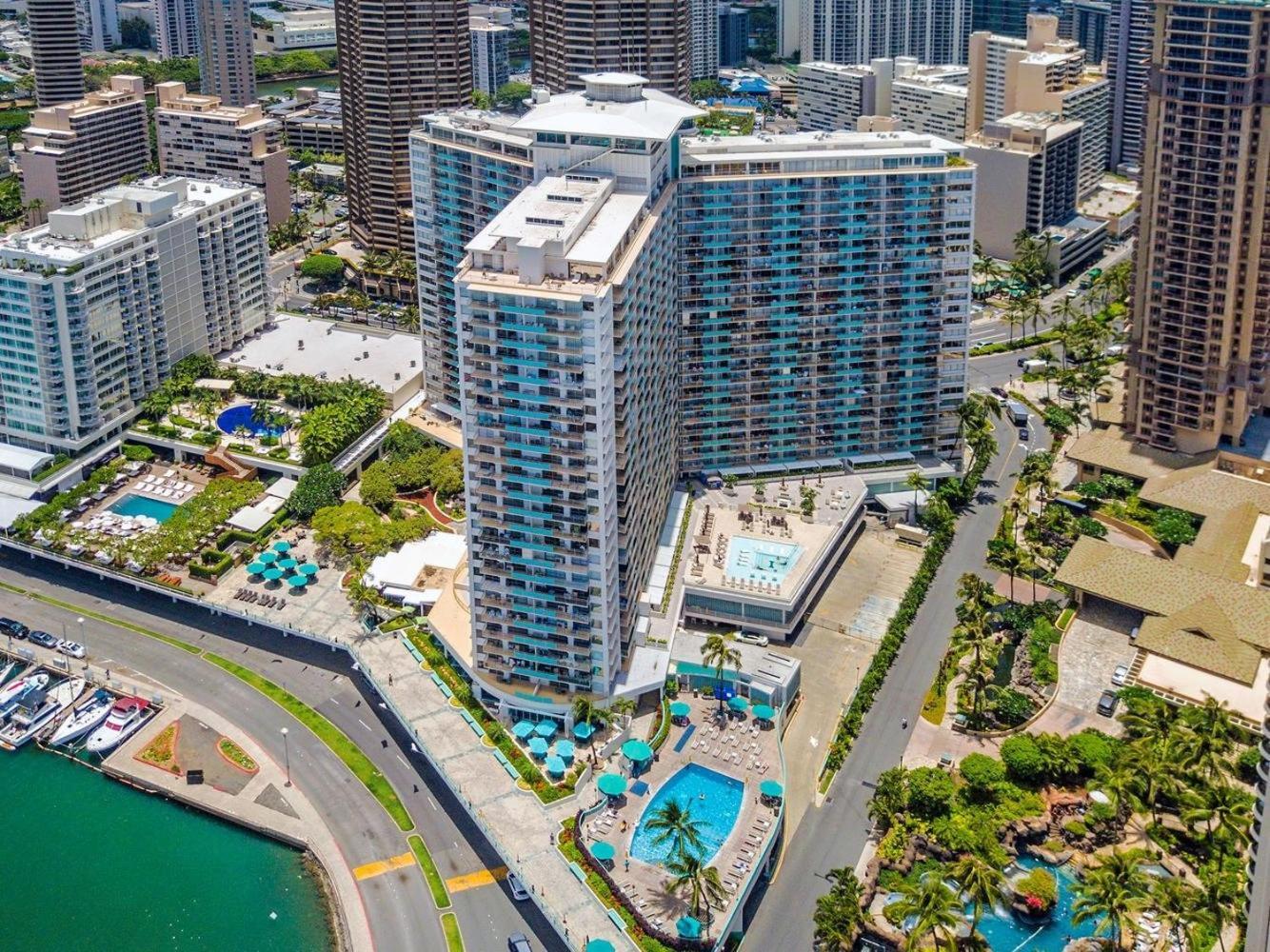 Ilikai Tower One Bedroom Lagoon View Waikiki Condos With Lanai & Free Wifi Honolulu Chambre photo