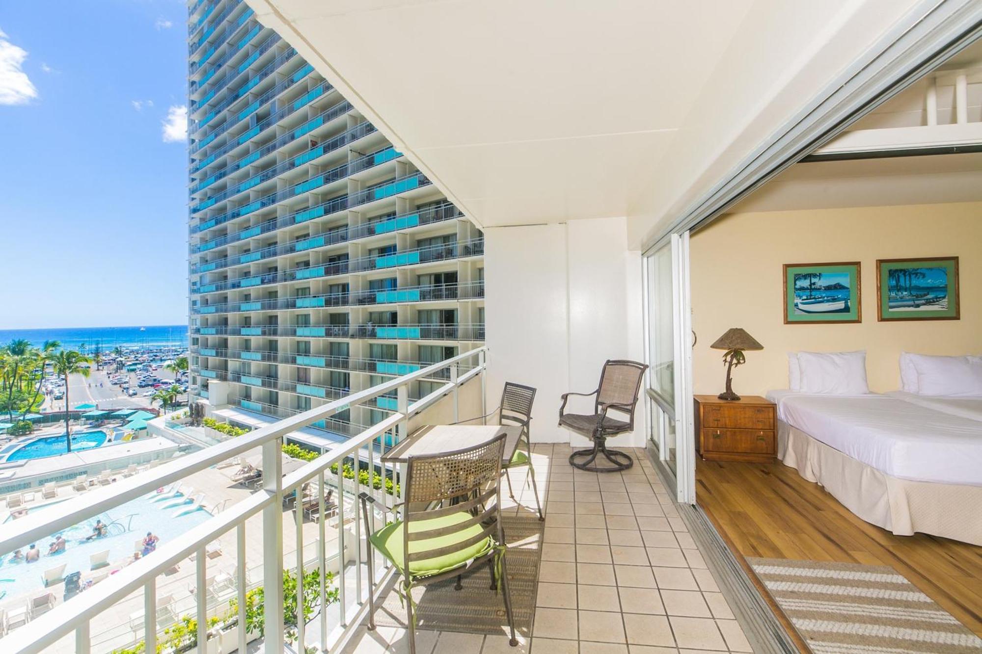 Ilikai Tower One Bedroom Lagoon View Waikiki Condos With Lanai & Free Wifi Honolulu Chambre photo